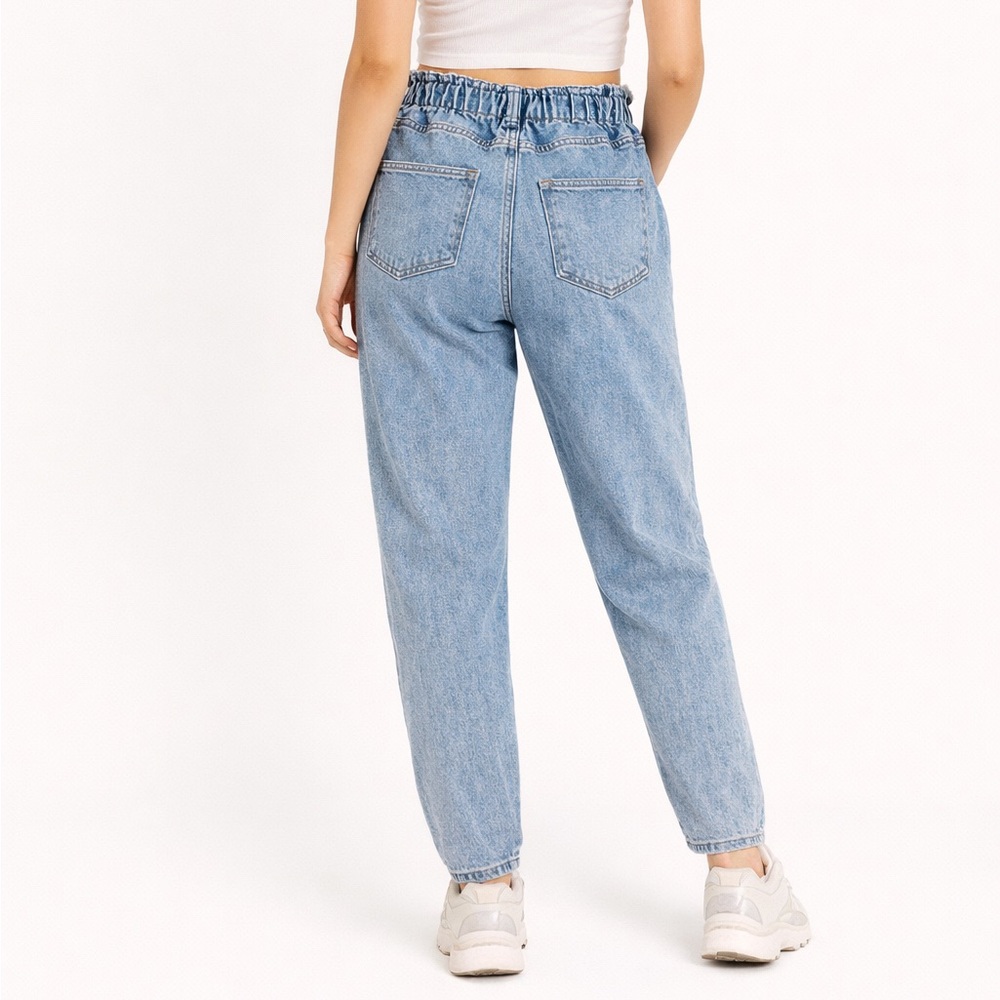 Wild Fable Light Blue High Rise distressed Jeans - Picture 4 of 15